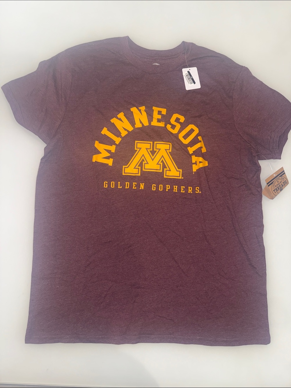 Rivalry Threads Maroon Minnesota Golden Gophers Logo T-Shirt